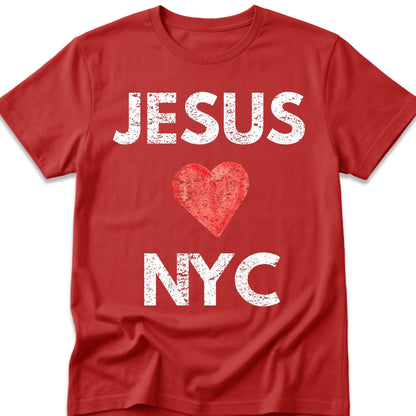 JESUS (HEART) LOVES NYC T-Shirt