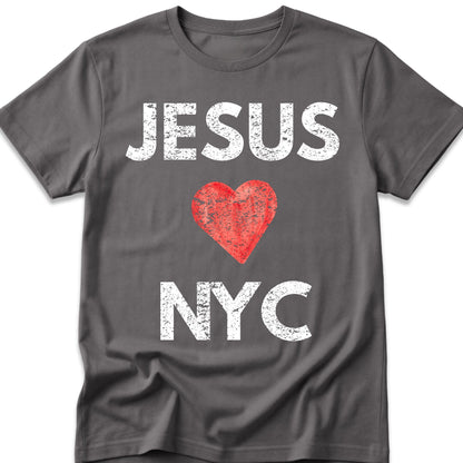 JESUS (HEART) LOVES NYC T-Shirt