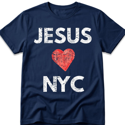 JESUS (HEART) LOVES NYC T-Shirt